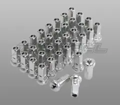 Z-Wheel Alu. Eikenipler 36stk - S&#248;lv OEM-erstatning for MX/Enduro-sykler