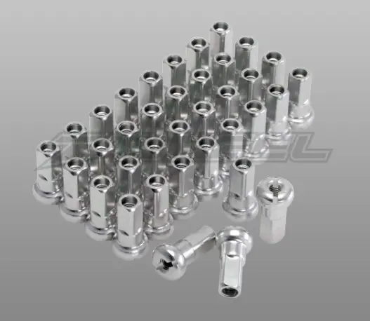 Z-Wheel Alu. Eikenipler 36stk - Sølv OEM-erstatning for MX/Enduro-sykler 