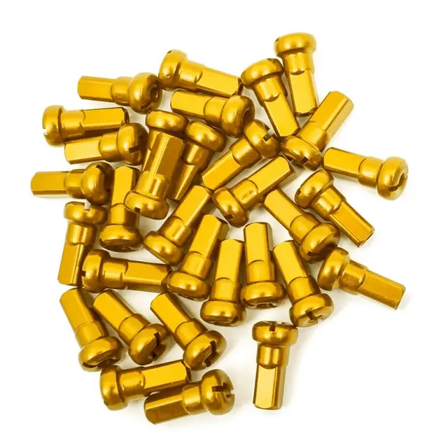 Z-Wheel Aluminum Nipple Q4 - Gul 36 stk 