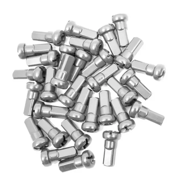 Z-Wheel Aluminum Nipple P5 - Sølv 36 stk 