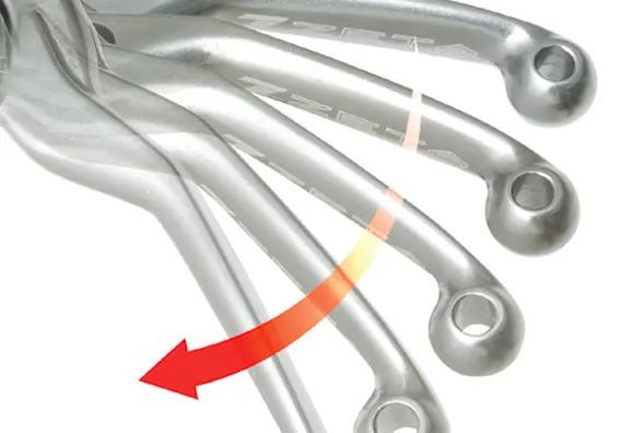 ZETA Pivot Perch 3-Finger Clutch - Rød Clutch-hendel uten varmstart 