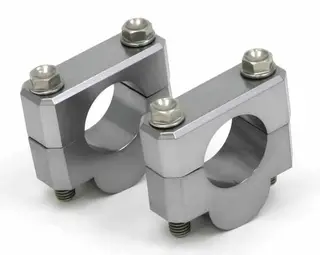 ZETA Styreforhøyer Fatbar ø28,6, Sølv Høyder: 19 og 30mm, Styre: ø28.6mm