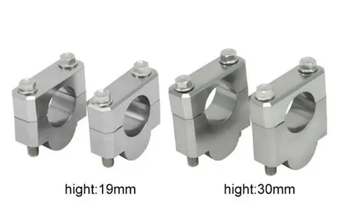 ZETA Styreforhøyer Fatbar ø28,6, Sort Høyder: 19 og 30mm, Styre: ø28.6mm