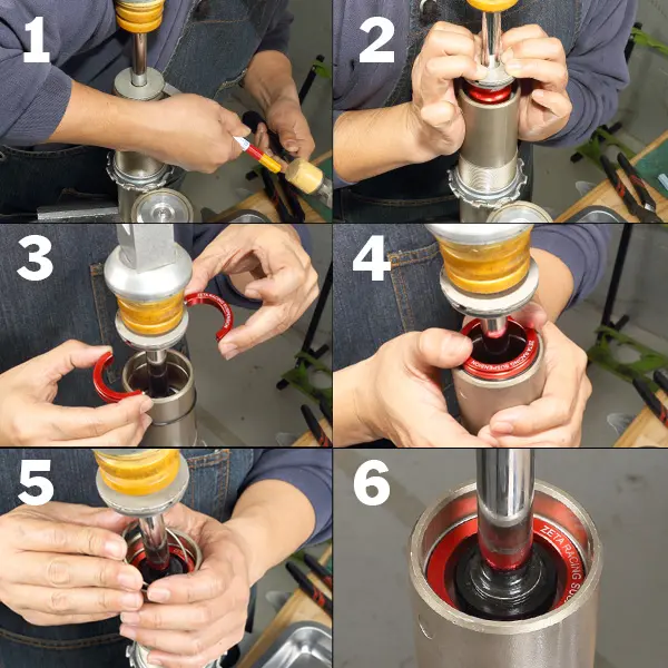 ZETA Senkesett Bak SHOWA/KYB/WP 50mm Rød CR,KLX,KX,RM/Z,WR,YZ,XC/W,EXC/F,XCF++ 