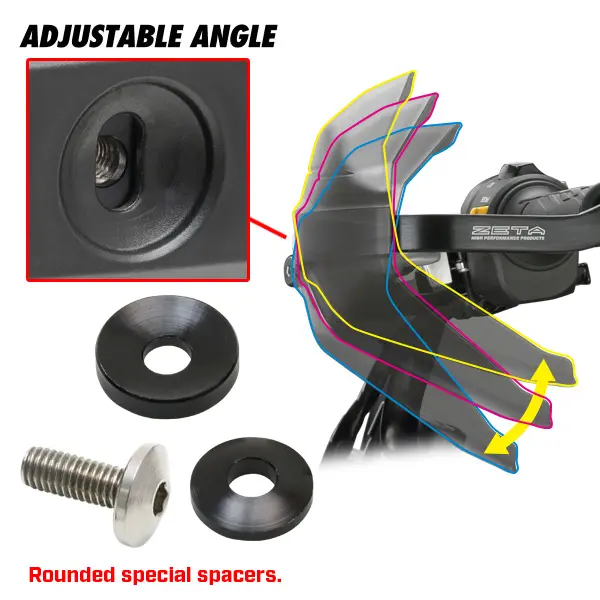 ZETA Armor Håndskjold, Scudo, Svart Vendbare store Armor-skjold 