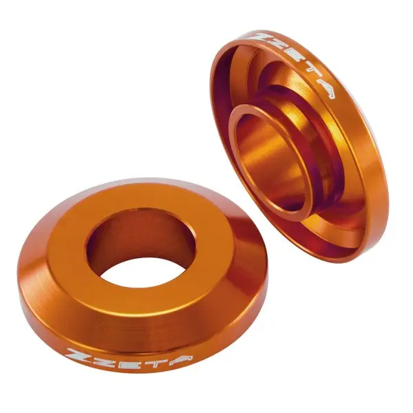 ZETA Koniske Bakhjulshylser - KTM Oransje, 125-450 SX / EXC 13-20 