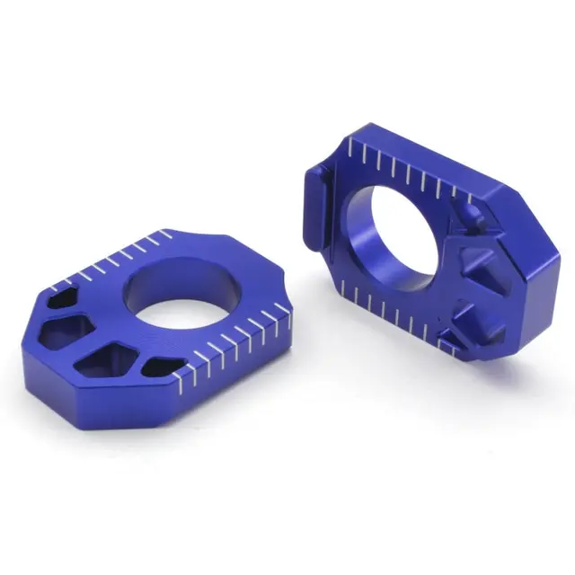 ZETA Akselblokk, Blå - Suzuki Anodisert bakaksling blokk 