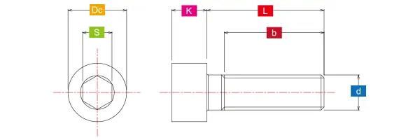 ZETA Gr5-TI Cap Screw M10 P1.25 20mm 
