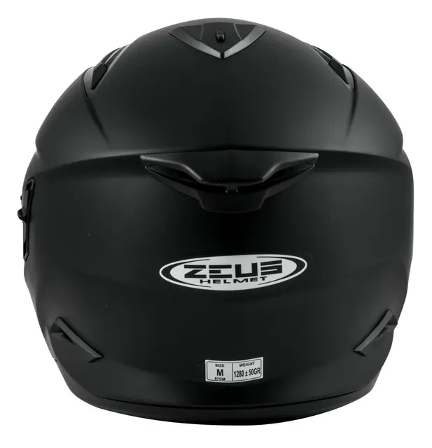 Zeus Jet 613E - Matt Sort, S/56 Ny halvhjelm m/solvisir 